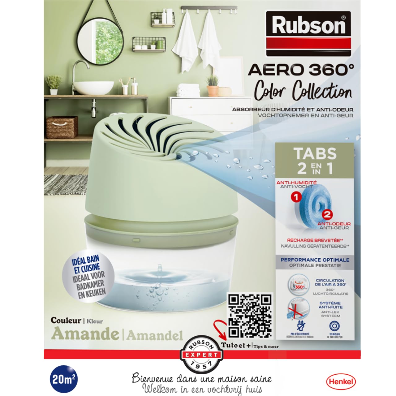 Absorbeur d'humidité Rubson Aero 360°