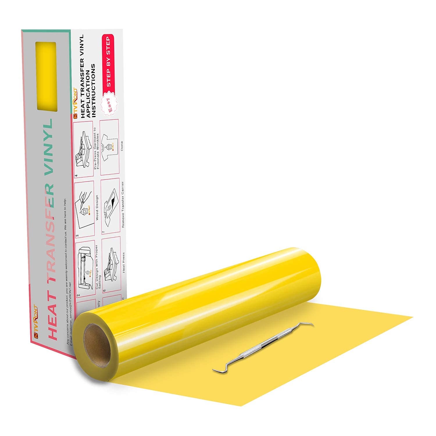 Buy HTVRONTHeat Transfer Vinyl12In x 20Ft Yellow Iron on Vinyl Roll,HTV Vinyl Roll for TShirt