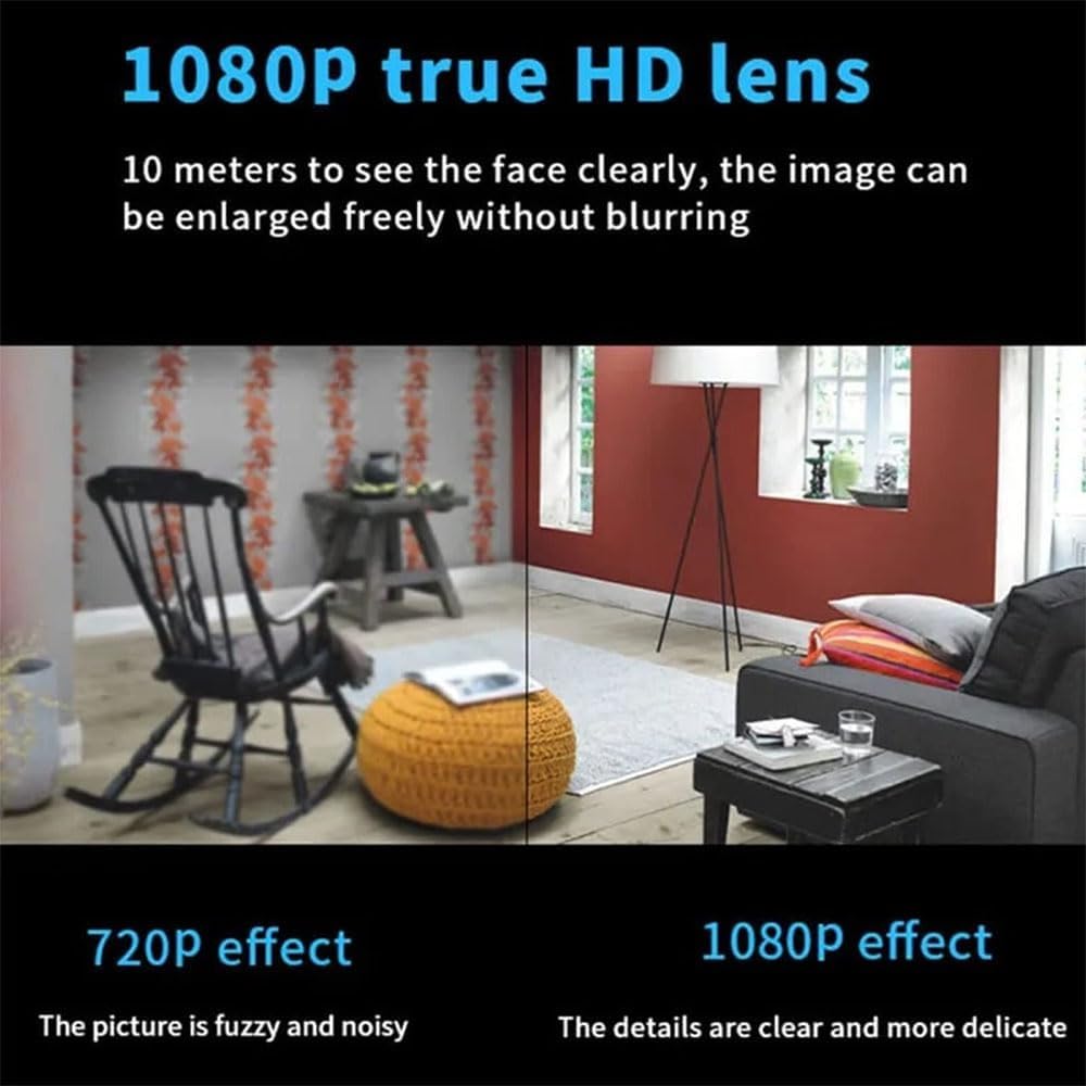Mini Kamera Bezprzewodowa 4G Wifi 1080p HD, Kamery Do Bezpieczeństwa Domu, Mała Ukryta Kamera Wewnętrzna I Zewnętrzna Z Dźwiękiem/wideo, Mała Kamera Dla Niani, Kompaktowe Kamery