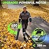 Leaf Blower Cordless, 650CFM Electric Leaf Blowers with 2 x 5.2Ah Batteries and Charger, 3 Speed Modes, 1 x Adjustable Shoulder Strap, Powerful Blowers for Lawn Care, Patio, Dust, Blowing Leaves #1