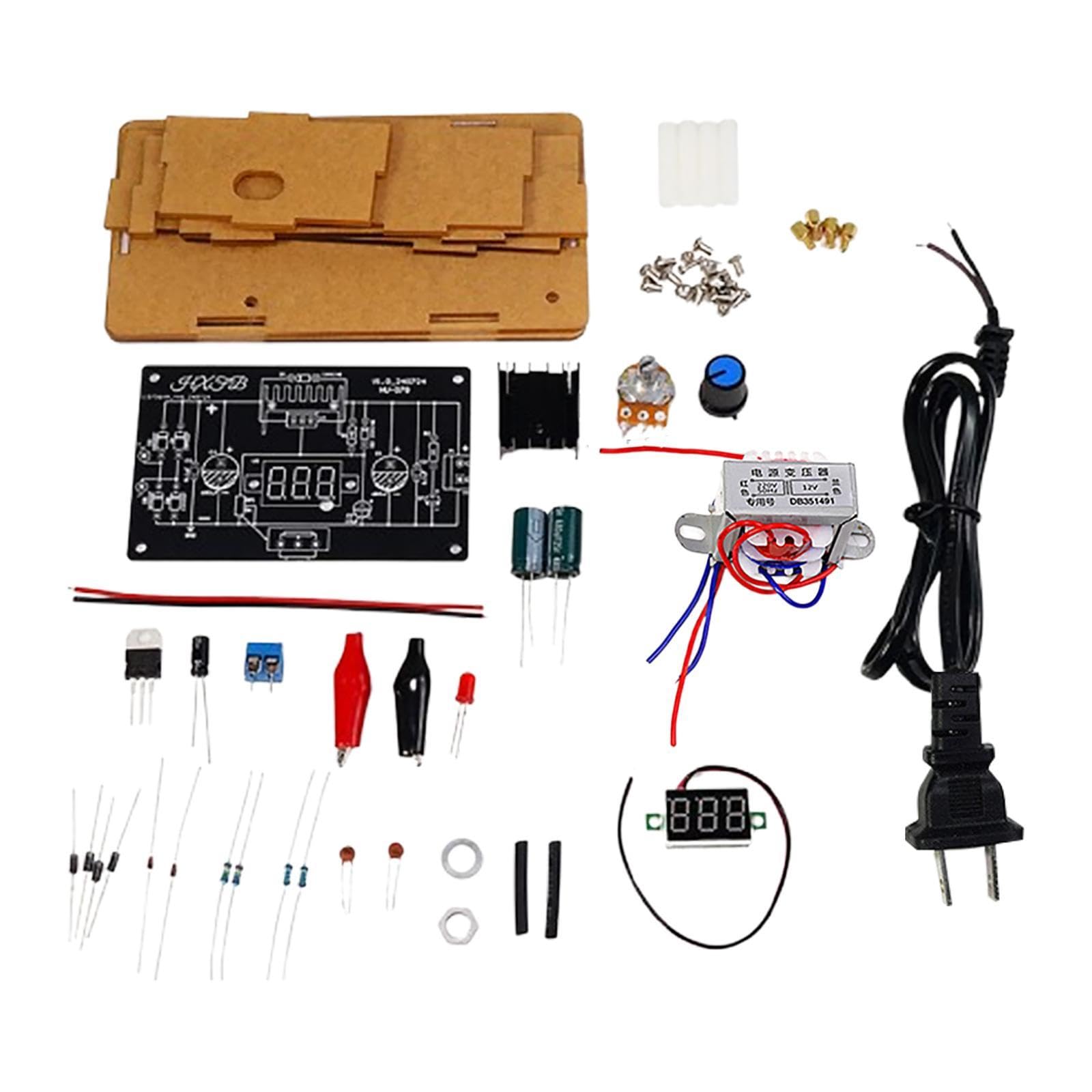 Amagogo Adjustable Voltage Regulator Kit Welding Training Soldering Practice Kit Easy Assembly Electronics Learning Kits for Beginner