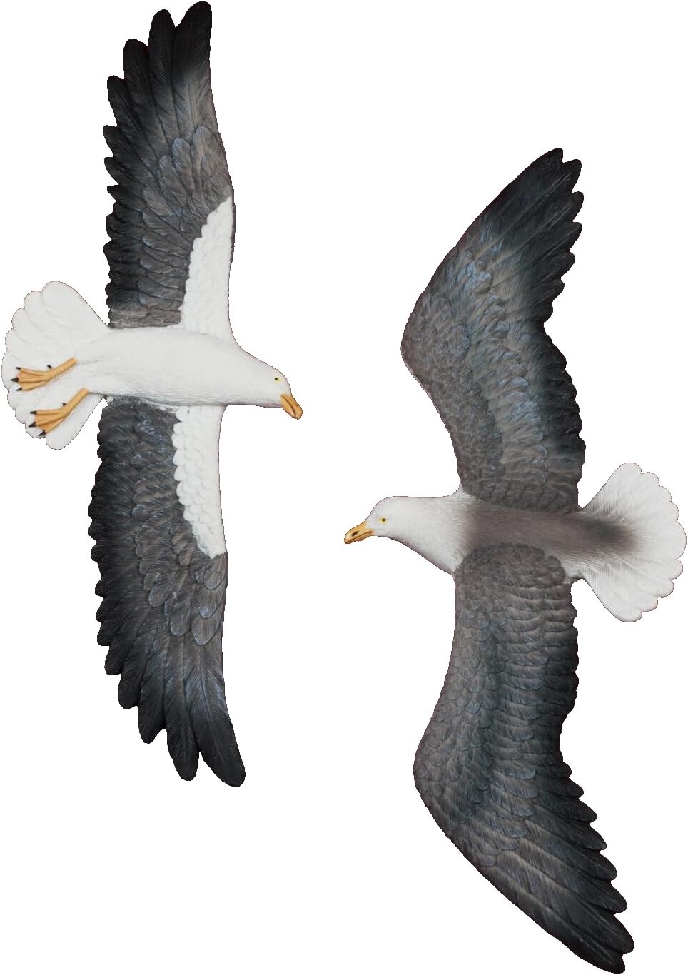 Maritime Wanddekoration 6 Möwen - Holz Deko Für Wohnzimmer & Schlafzimmer