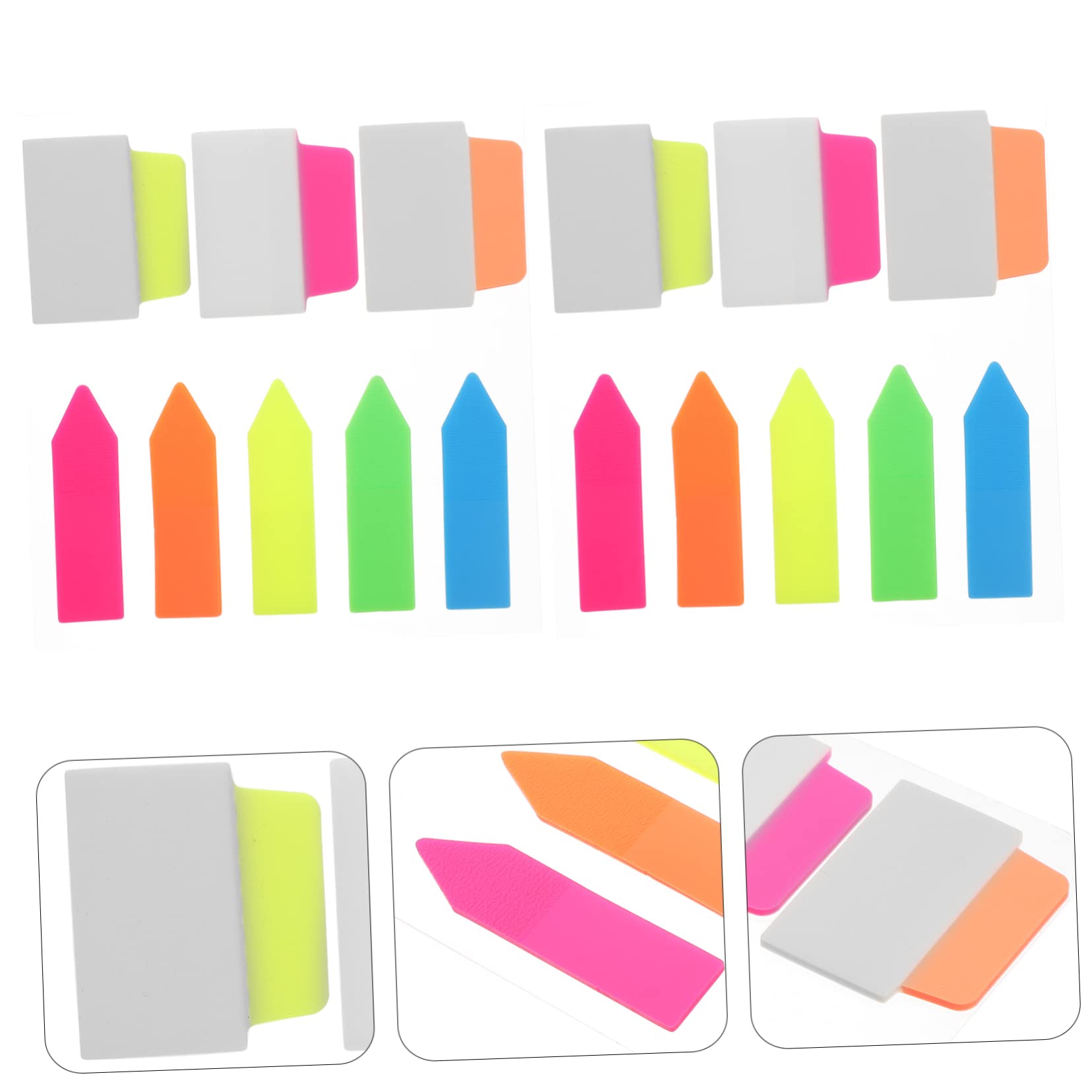 jojofuny 20 Set Di Linguette Autoadesive Per Quaderni Blocchi Per Annotazioni Segnalibri in Carta Forniture Per Libri Facili Da Usare
