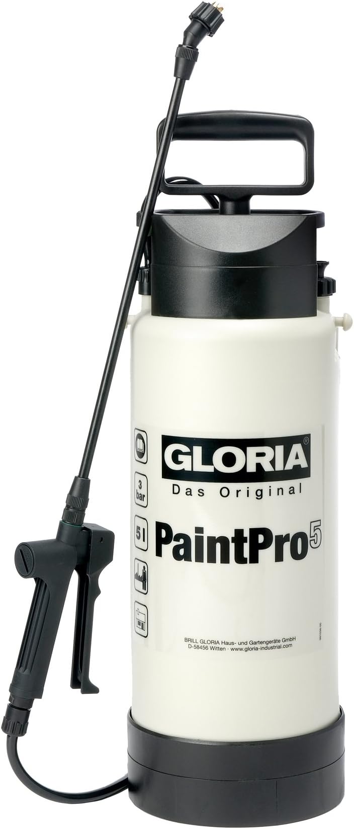 GLORIA Drucksprüher prima 5 PLUS Gartenspritze 5 L Füllinhalt Zur