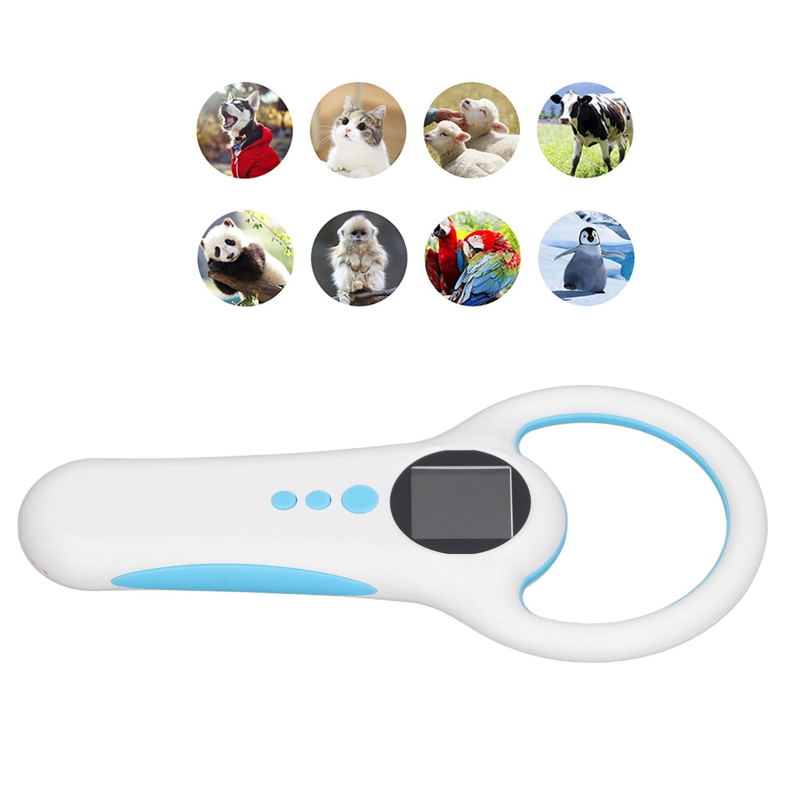 Lecteur de Puces pour Animaux de Compagnie, 134, 2 KHz, 125 KHz, Scanner D'identification Portable avec écran LED Organique, Reconnaissance Rapide, Lecture sans pour