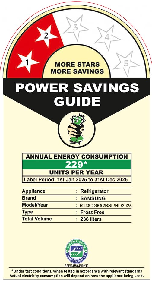 Dèyè view of Samsung refrigerator showing compressor and easy clean back