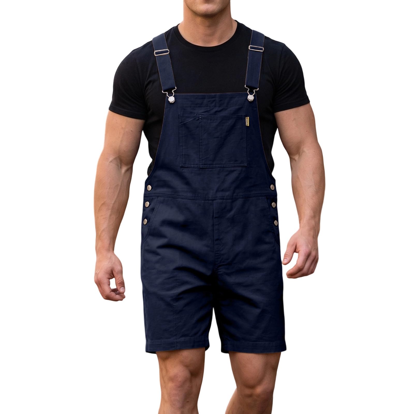 Jeans Latzhose Herren 90er Arbeitslatzhose Jeans Sommer Stretch Kurze Hosen Latz Modern Cargo Latzhose Denim Freizeit Outdoor Arbeitslatzhosen Kurz Jogginghose Leichte Sommerhose