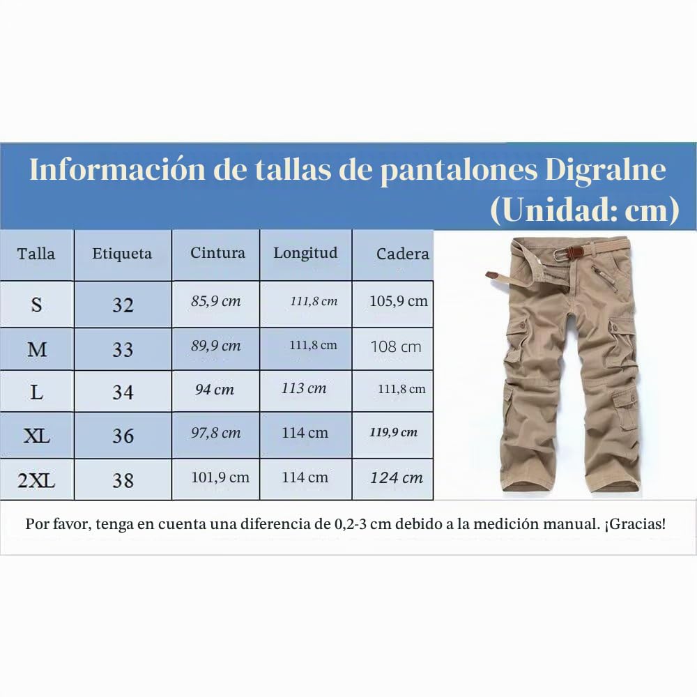 Pantalón Cargo Hombre Pantalones para Hombre Pantalon Tactico Hombre Pantalón Multibolsillos Hombre
