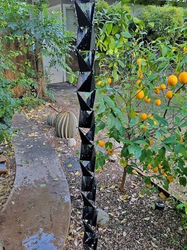 Nutshell Stores Origami Rain Chain - Black - 10 Feet