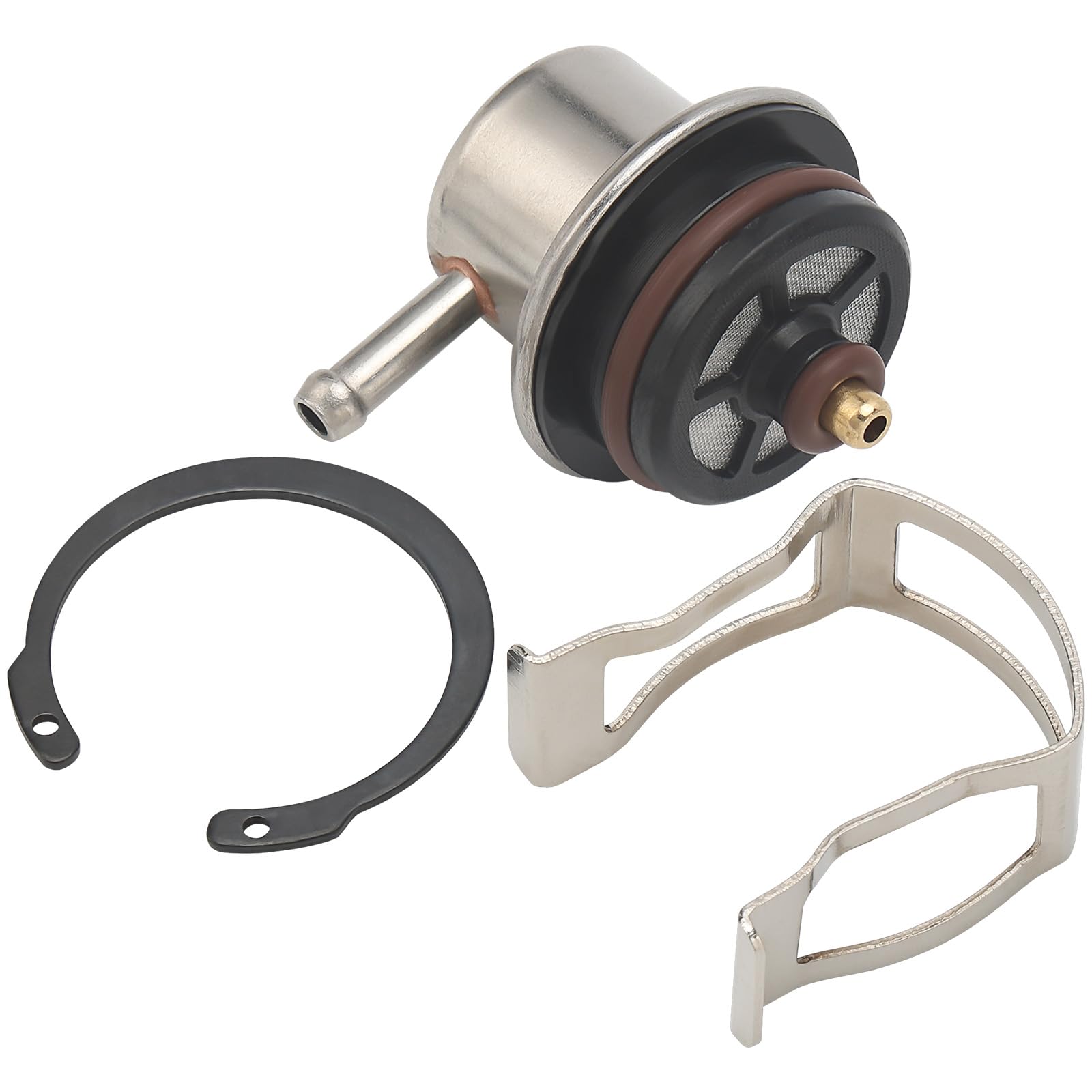 19236428 Fuel Pressure Regulator with Clip + Snap Ring 3.8BAR For Chevy Silverado Avalanche Suburban Express Tahoe Impala/GMC Sierra Yukon/Cadillac