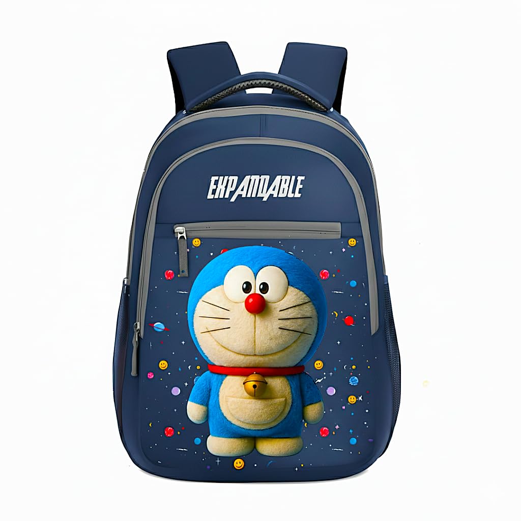 Doraemon Kids School Backpack – Lightweight & Durable School Bag for Boys & Girls – Spacious Compartments with Cute Cartoon Design, Comfortable Straps, Ideal for Pre-School & Primary School-image-16