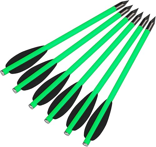 Miniatura 2 de Mini pernos de ballesta de 6.3 pulgadas, flechas de ballesta de carbono con puntas de cabeza ancha, flechas de caza para 50-80 libras ballesta de