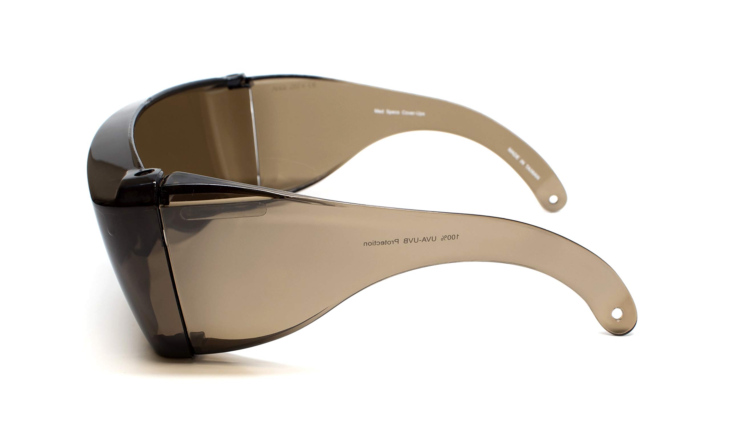 Calabria 3000 gafas de seguridad grandes Fitover sobre gafas graduadas | 100% protección UVA/UVB | patillas transparentes | cobre