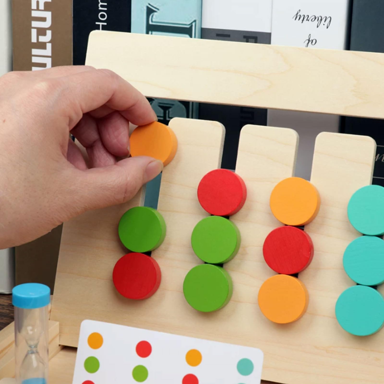 Juego Lógico de Madera Montessori de Cuatro Colores