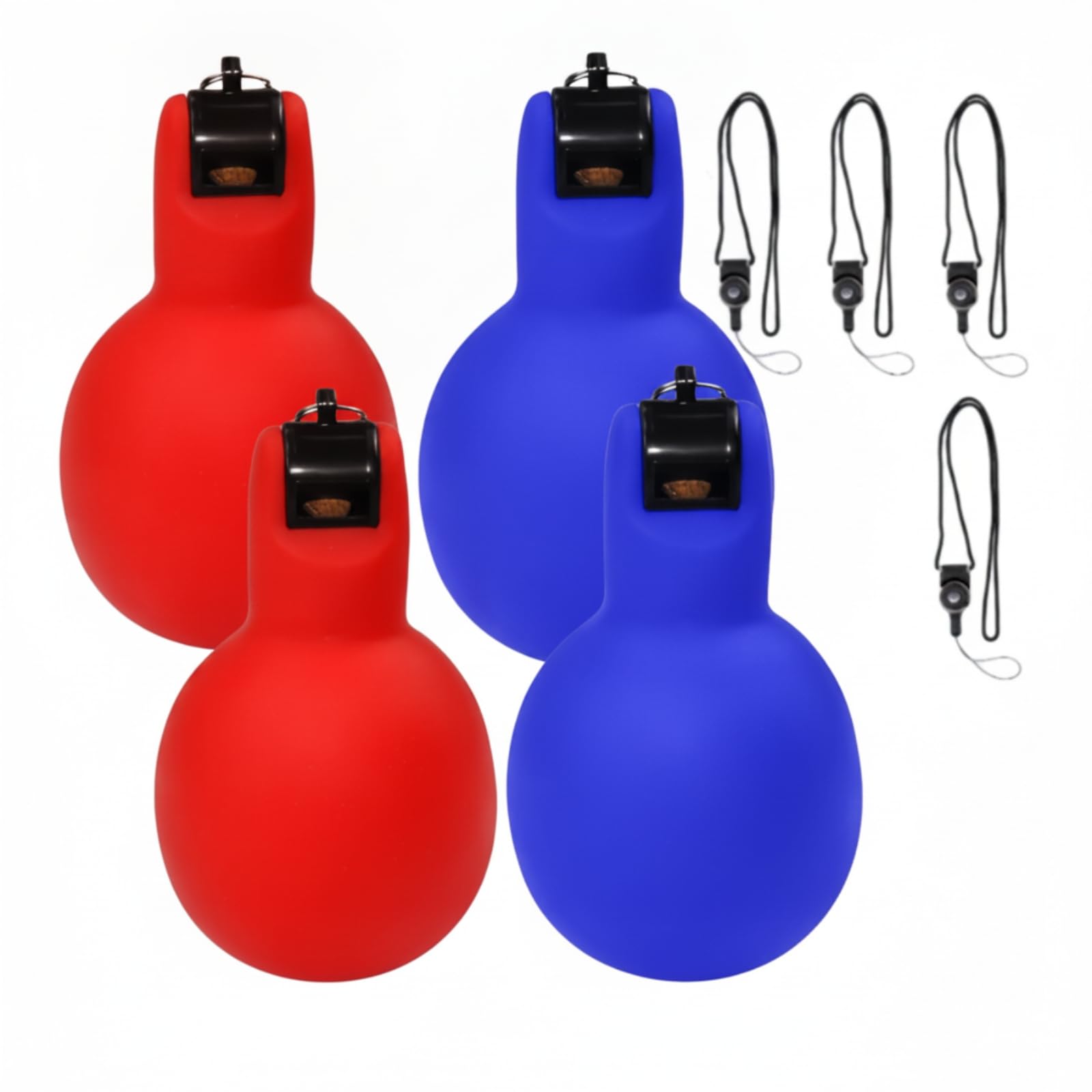 LOVIVER Handpfeife Presspfeife Signalpfeife Ballpfeife aus PVC mit Nackenband Und Robuster Befestigung Hygienisches Drucksystem Ohne Mundberührung Sofortiger