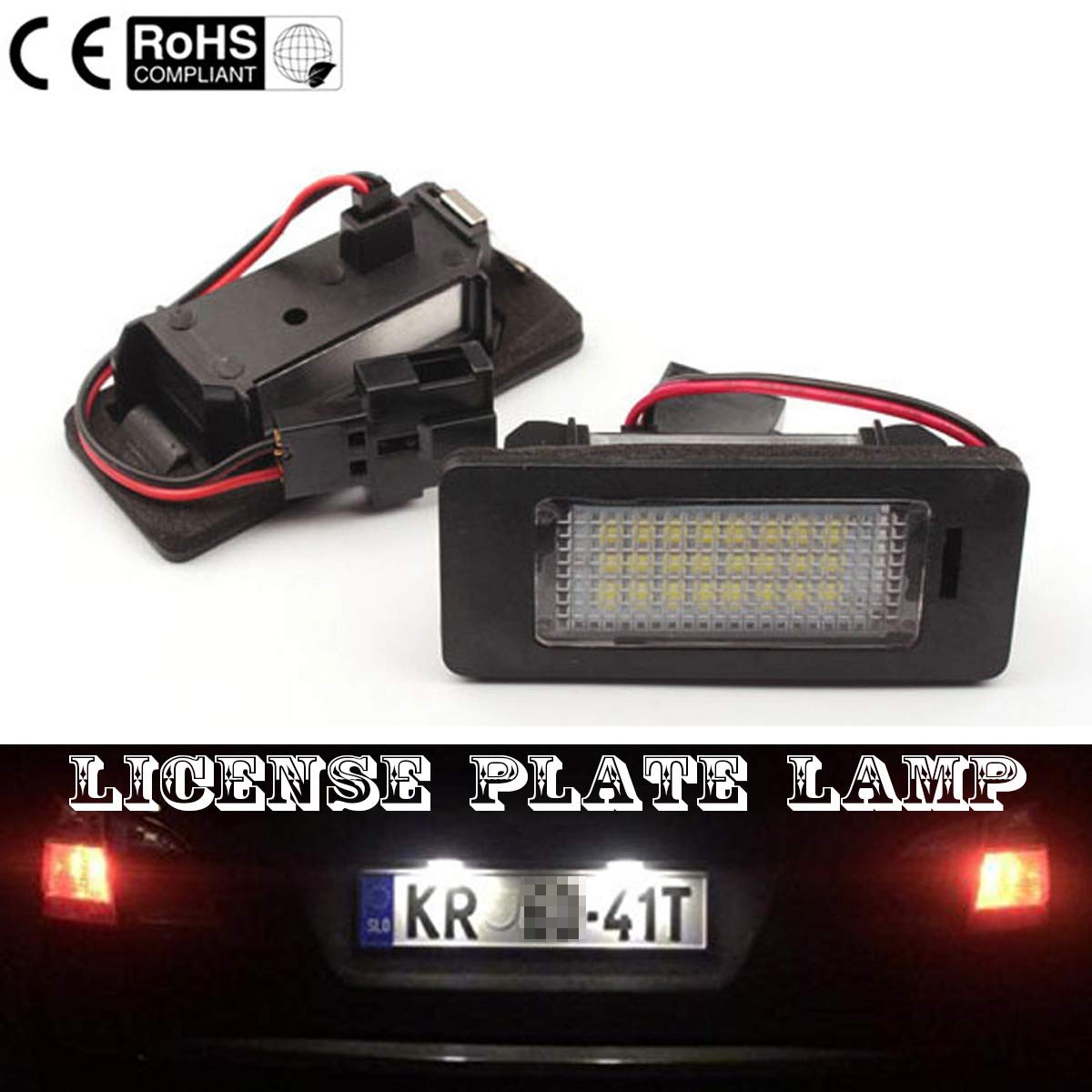 VAWAR TOP LED Number Plate Light Xenon White No Error Message Registration