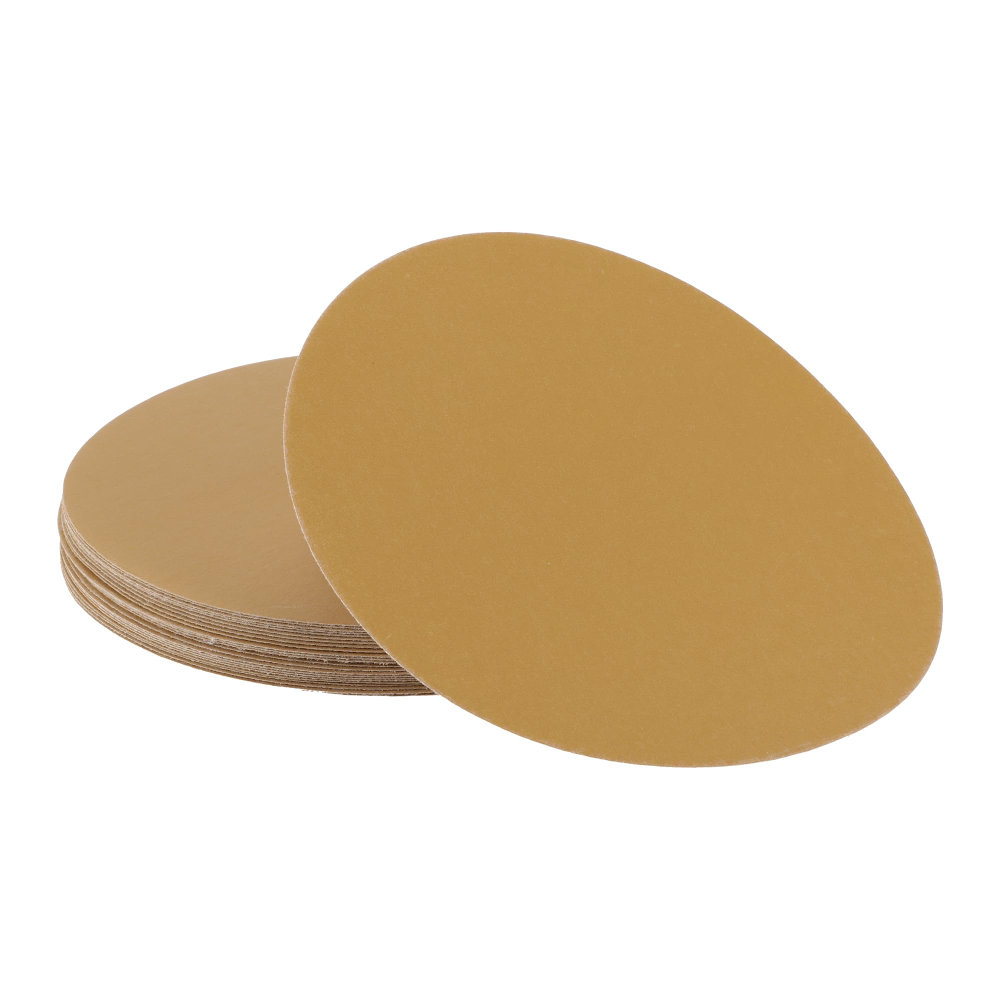 A ABSOPRO Sanding Discs 8 Inch 400 Grit Round Hook and Loop Sandpaper Aluminum Oxide Yellow 25 Pcs, 200mm/8"
