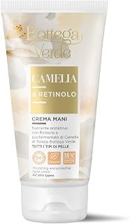 Bottega Verde Camellia and Retinol, Hand Cream, 75 ml, Nutritious and Protective, with Retinol and Hyperfermented Camellia Extract of Green Bottega Seal, for All Skin Types