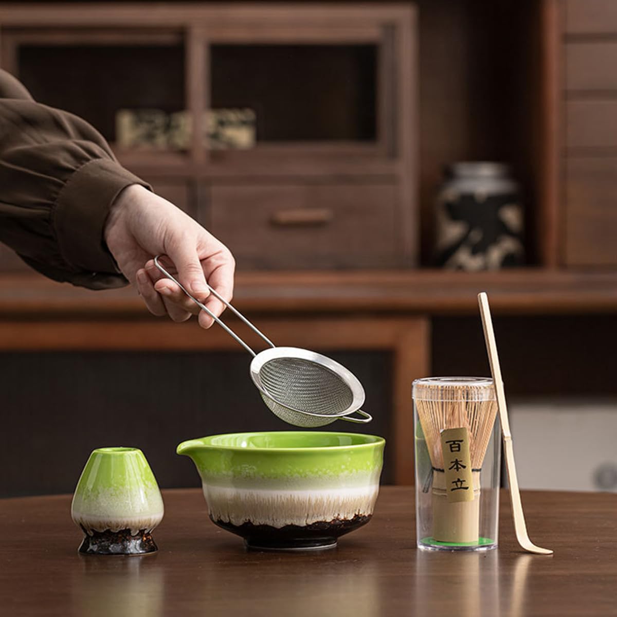 Amazon | 抹茶7点セット お点前セット 日本茶セット 茶道具セット 抹茶