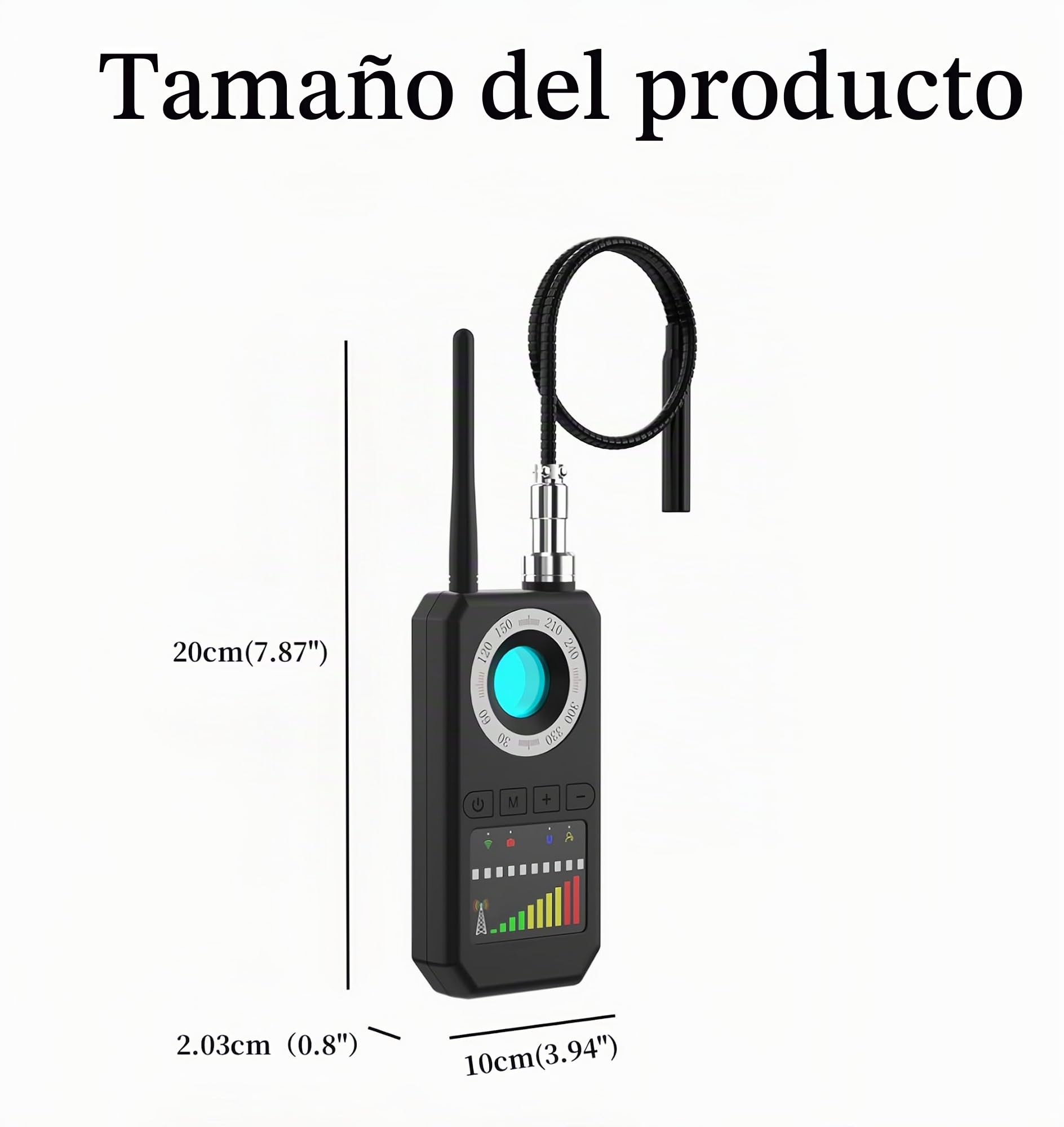 2 Pack Cámara Oculta Detector Anti-Espía Anti-Vigilancia Anti-Localización Señal Inalámbrica Bug GPS Detección Prevenir Rastreador Eavesdrop para Hotel Viajes Casa Oficina