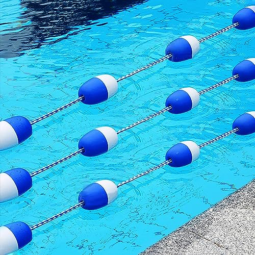 TUOYIBO ?7cm Swimming Pool Safety Divider Rope, Pool Competition Floating Lane Line with 2 Pre-Assembles Stainless Hooks,10ft/16ft/20ft/26ft/30ft/40ft Long (Size : 4m/13.1ft)