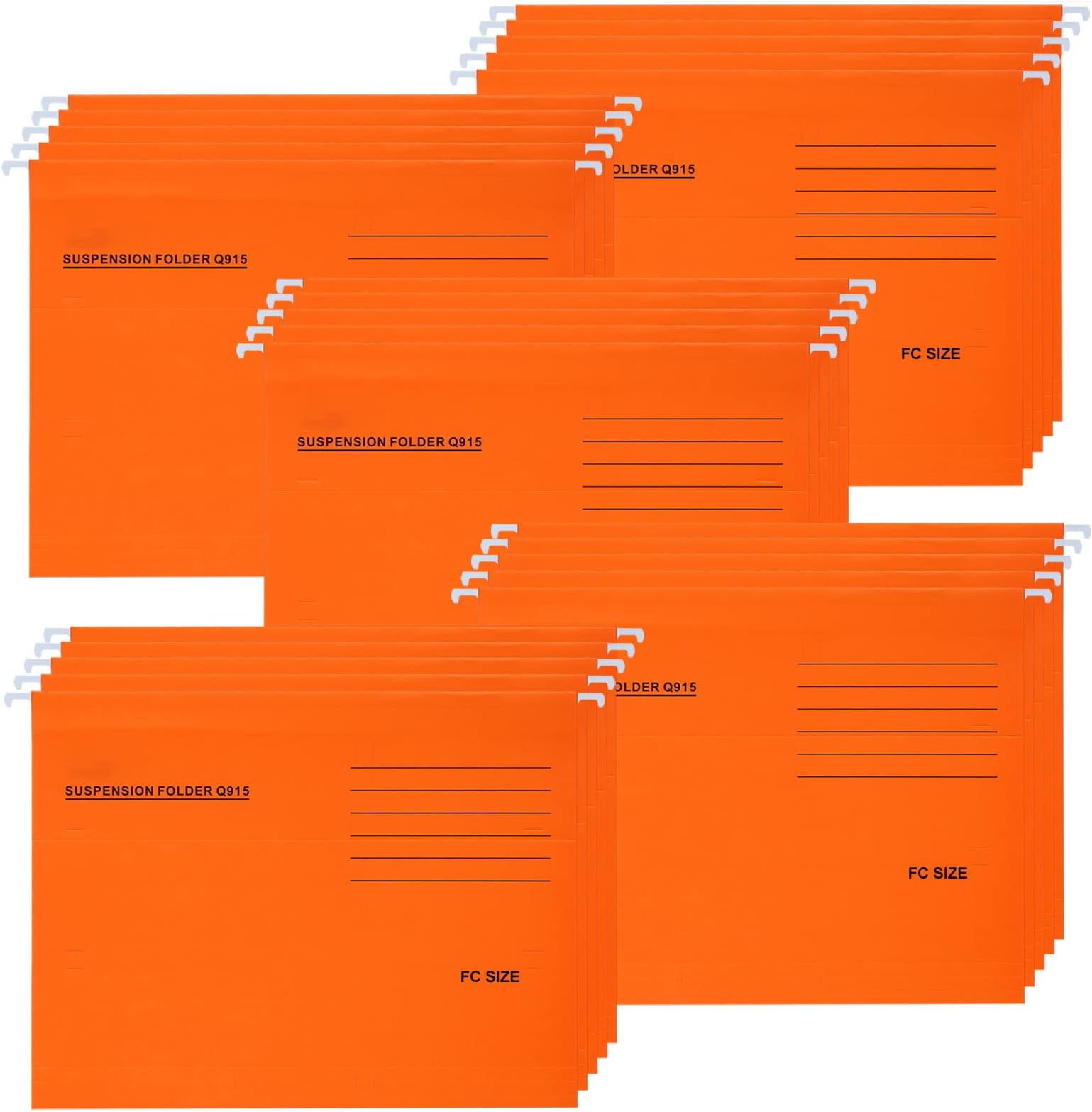 Foolscap Suspension Files, 25 Pcs Recycled Card Filing Dividers