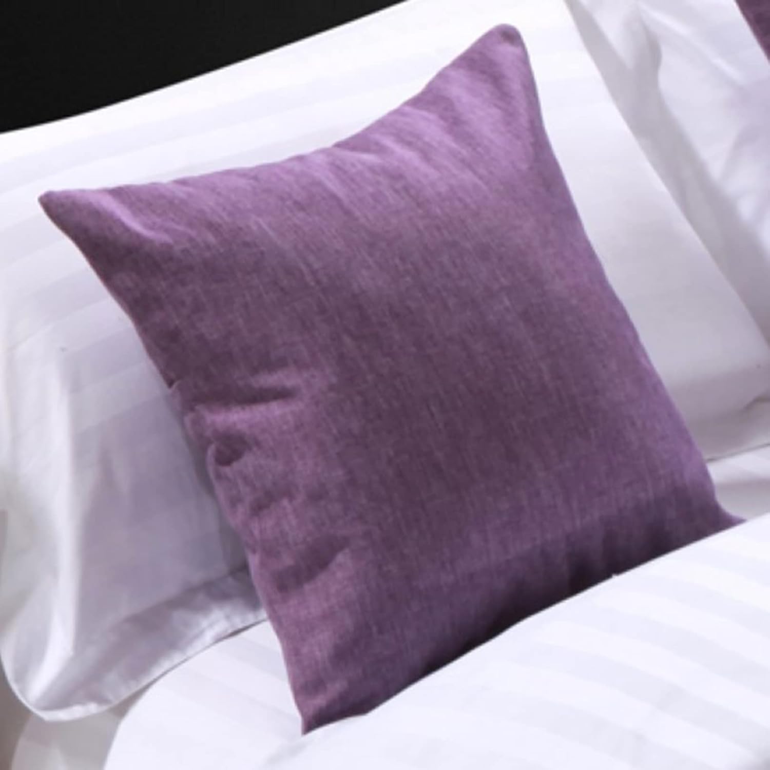 1 Pack Cushion Covers with Inserts 45X45cm Square Linen Throw Pillows with Invisible Zipper for Living Room Sofa Bedroom Couch Chair Car Seat
