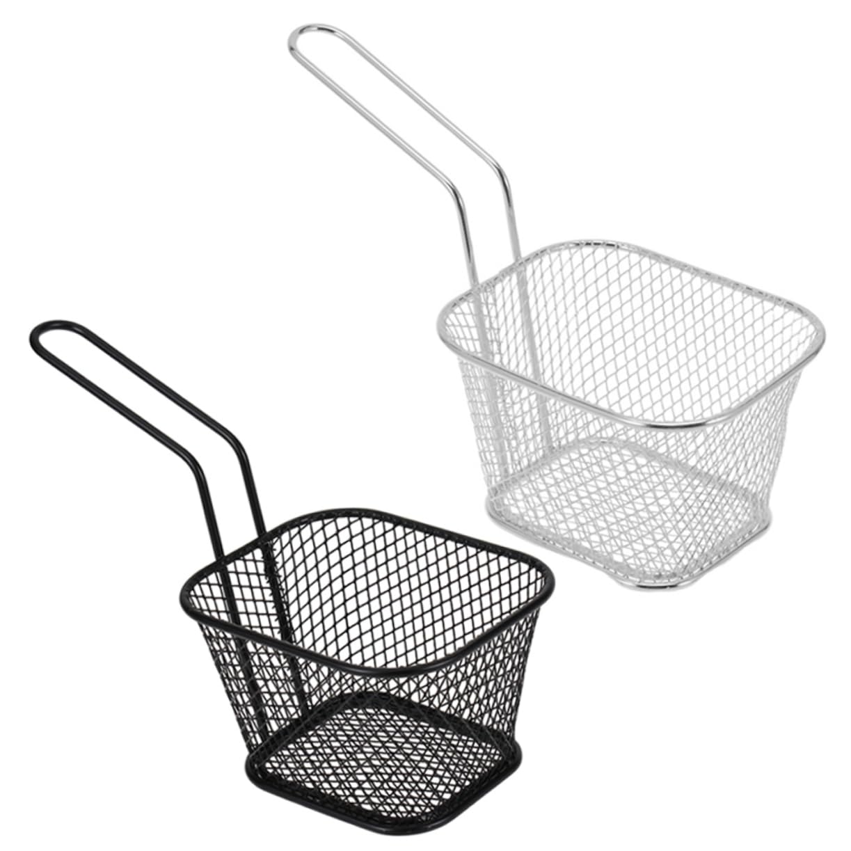 OUNONA 2piezas Cesta de Comida Frita Asa Cestas de Alambre Profundas y Pollo Frito Cocina