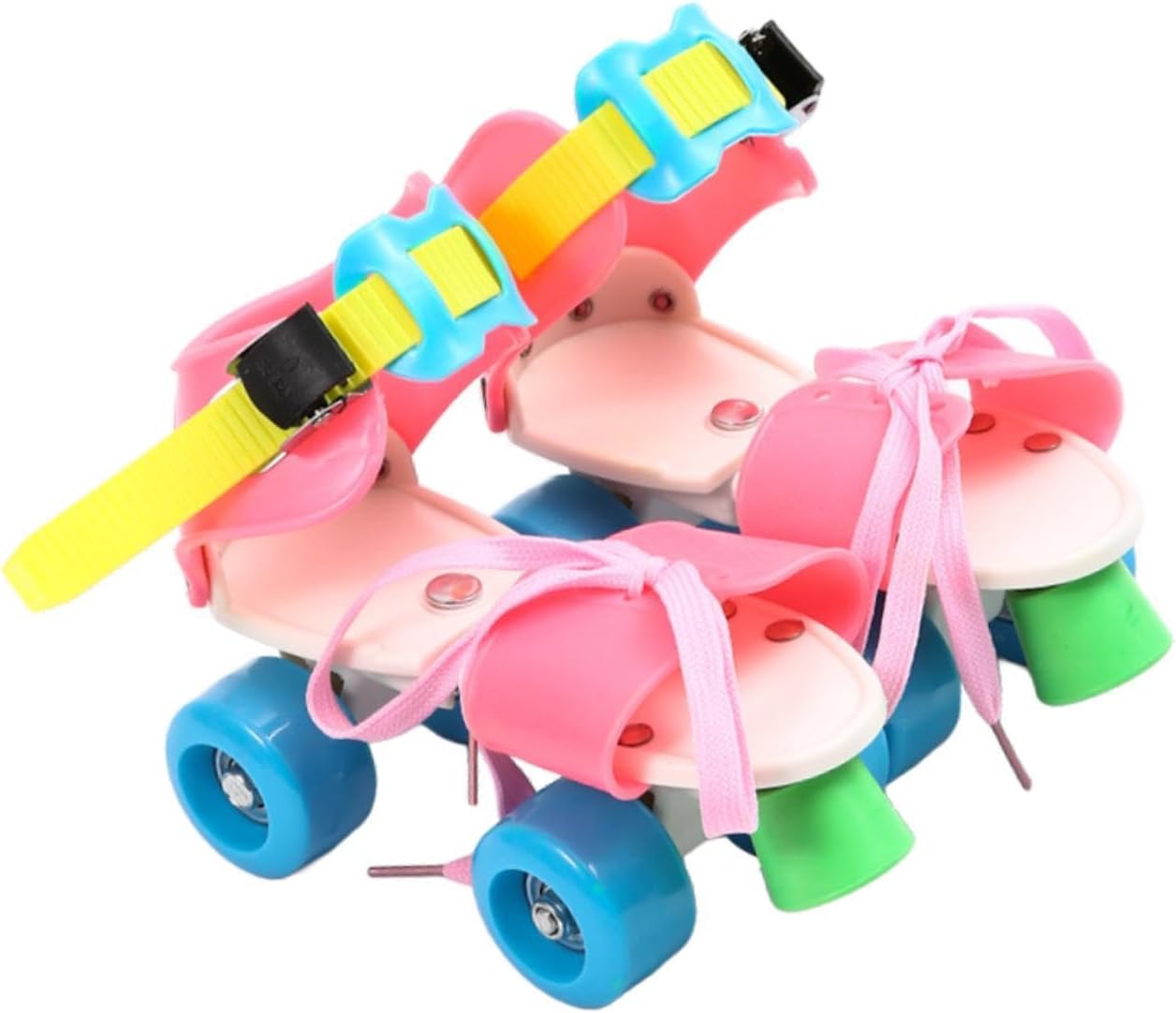 Kids Adjustable Roller Skates Rollerskate,Indoor and Outdoor,4 Wheels Quad Skates for Boys and Girls Beginner Gift