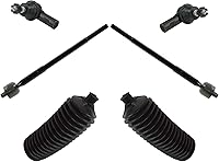 Vista 33 de TRQ Kit de dirección interior y exterior para lado del conductor y del pasajero delantero, con cremallera de dirección y fuelle de piñón compatible