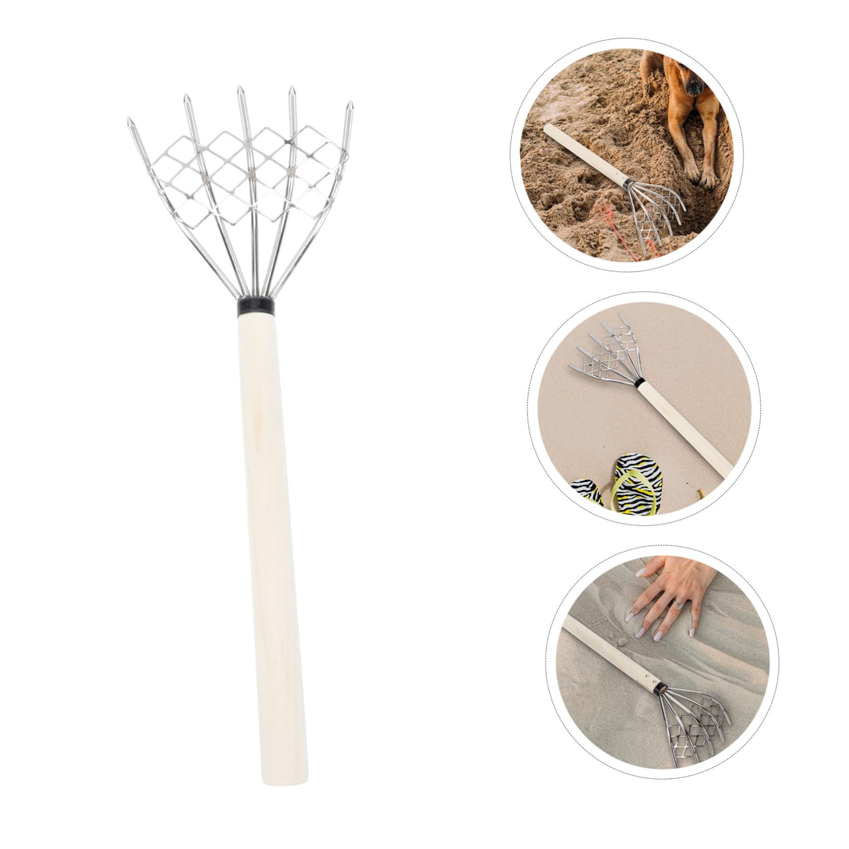 Toyvian 2 Stck. Handrechen mit Ergonomischer Klammrechen zum Graben von Meeresfrüchten und Lockern für Einsatz Am Strand
