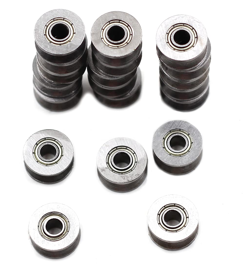 Image secondaire de Lot de 20 roulements à billes 624ZZ 4 mm avec rainure en V scellée 4 x 13 x 6 mm