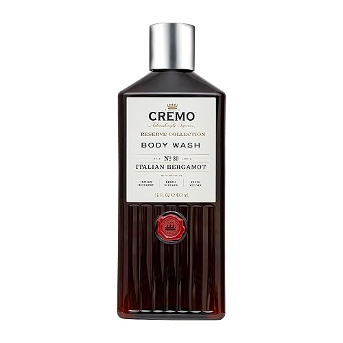 Cremo Body Wash for Men Rich-Lathering Italian Bergamot 16 Fl Oz
