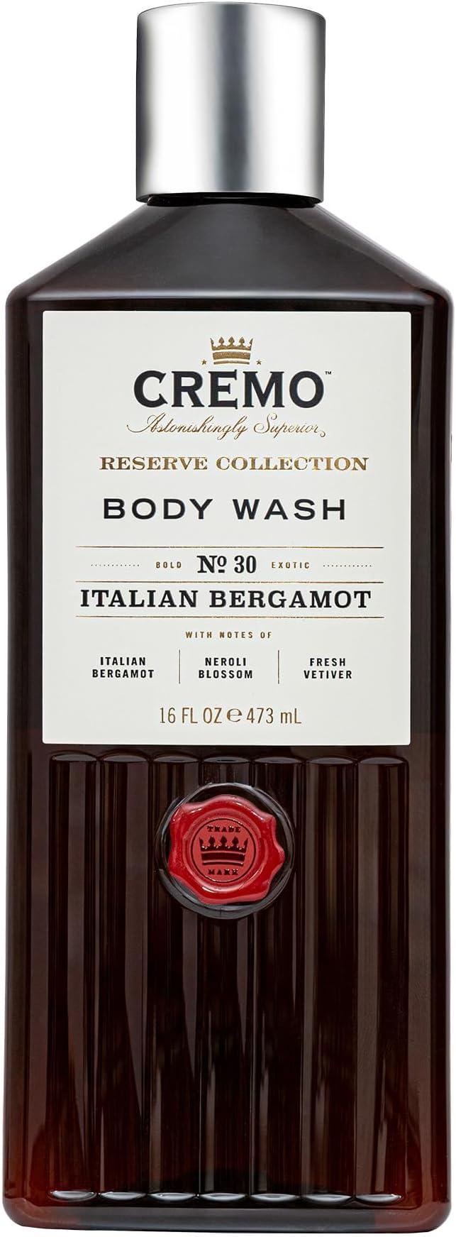Body Wash for Men, Rich-Lathering Italian Bergamot, 16 Fl Oz