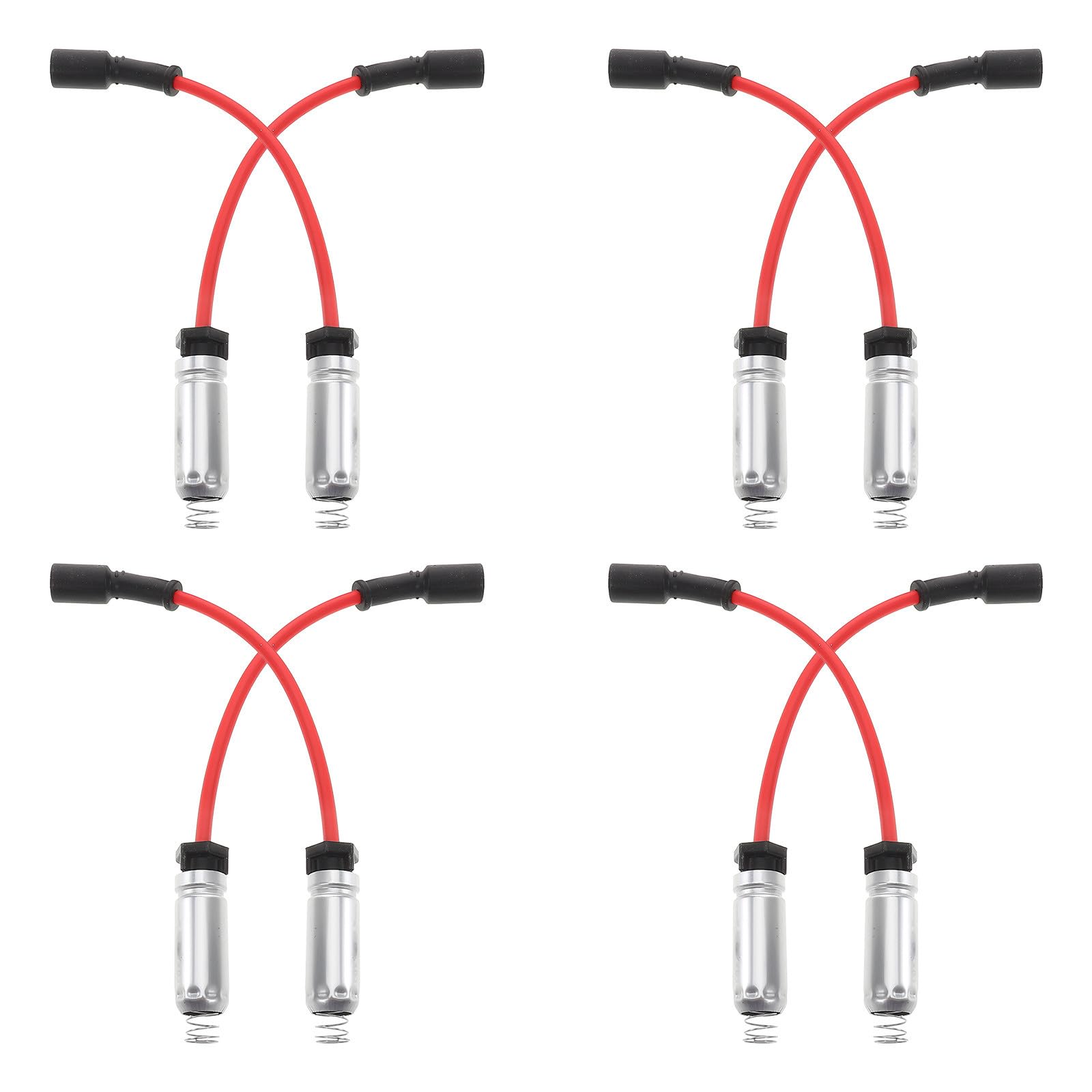 PACKOVE Juego de 8 Cables de Encendido Repuesto Compatible con Motor de 8 Cilindros Accesorios de Repuesto para Coche, Cables de Bujías de Alto para Bujías de Alta