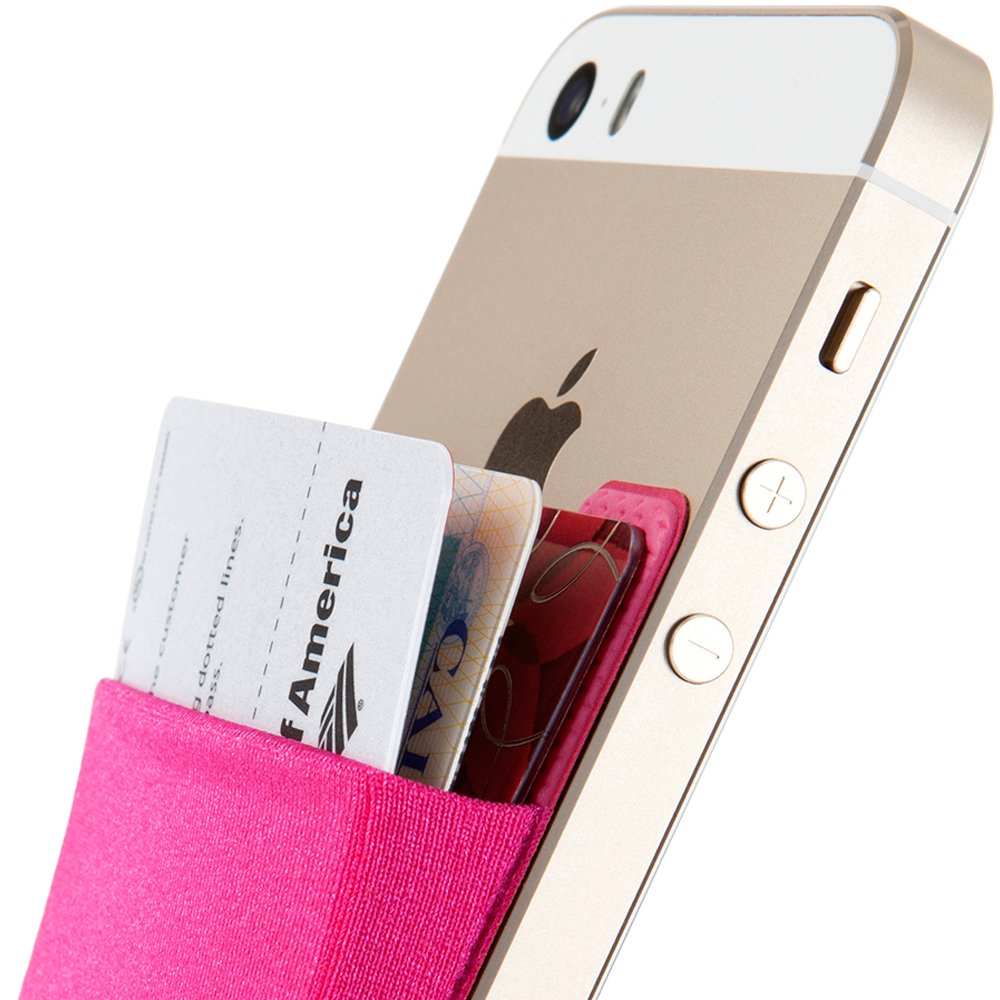 Sinjimoru Basic Cell Phone Wallet Stick on, Phone Card Holder for Back of  Phone Functioning as Adhesive iPhone Wallet iPhone Card Sinji