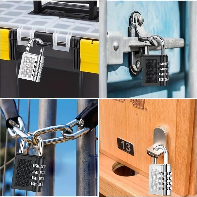 Lucchetto Armadietto Lucchetto con password digitale for valigia Lucchetto con password in metallo Lucchetto Combinazione (Size : 6 Pcs)