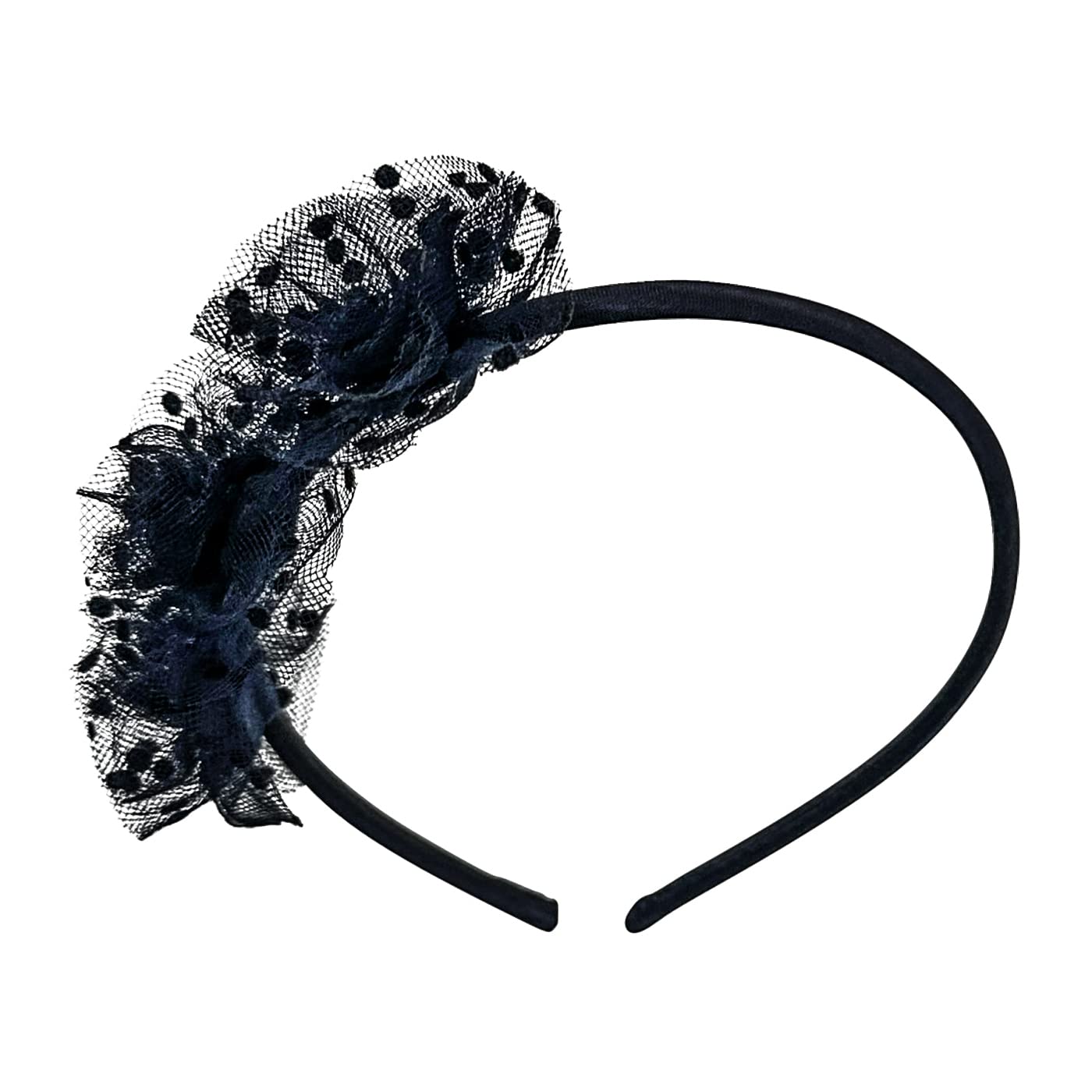 HAARallerliebst Hair Band (Tulle with Dots, Blue - Image 3