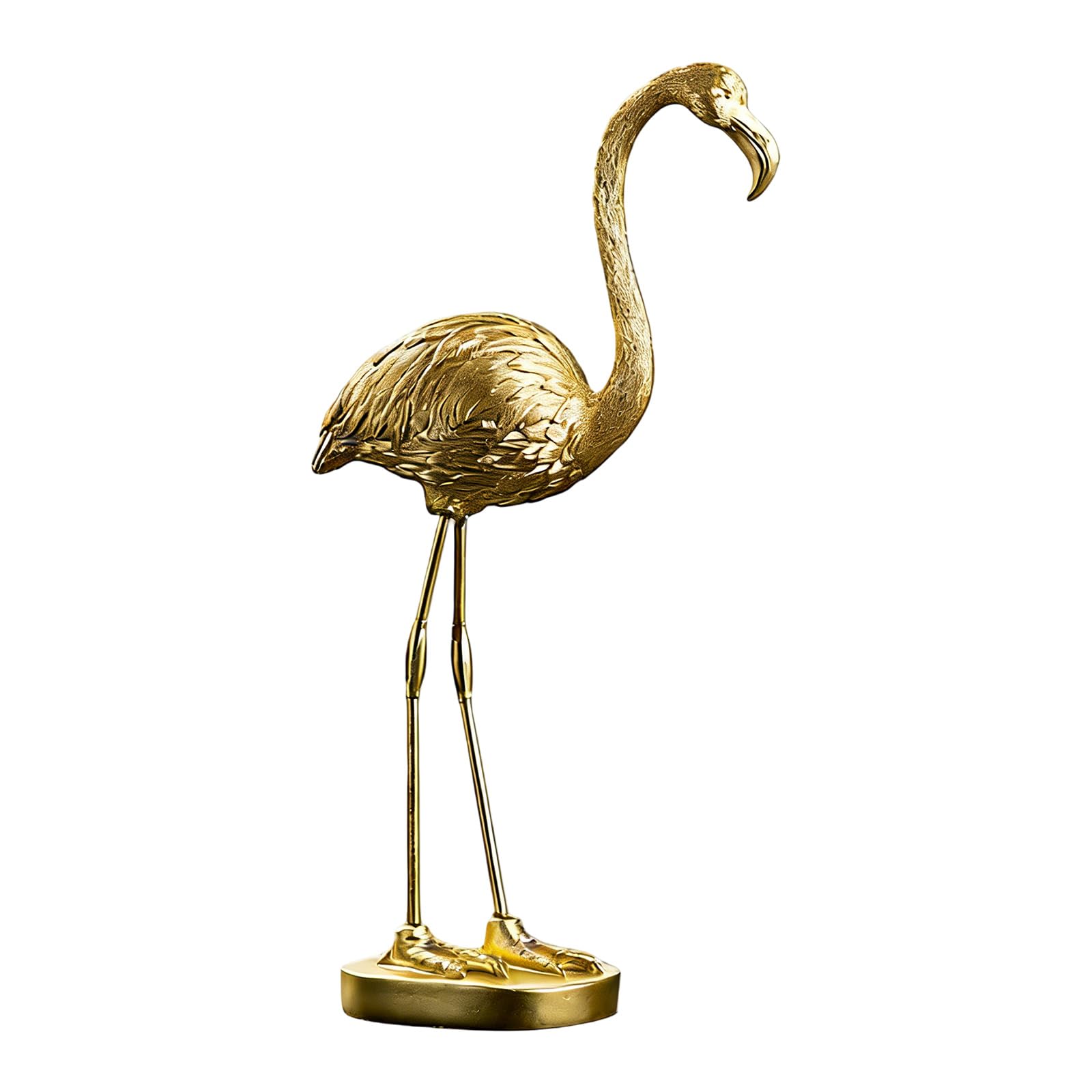Piceioep Resin Flamingos Statue Collectible Figurines Flamingos Bird Sculptures Desktop Decoration Ornament for Home Garden Decors Desktop Decorations