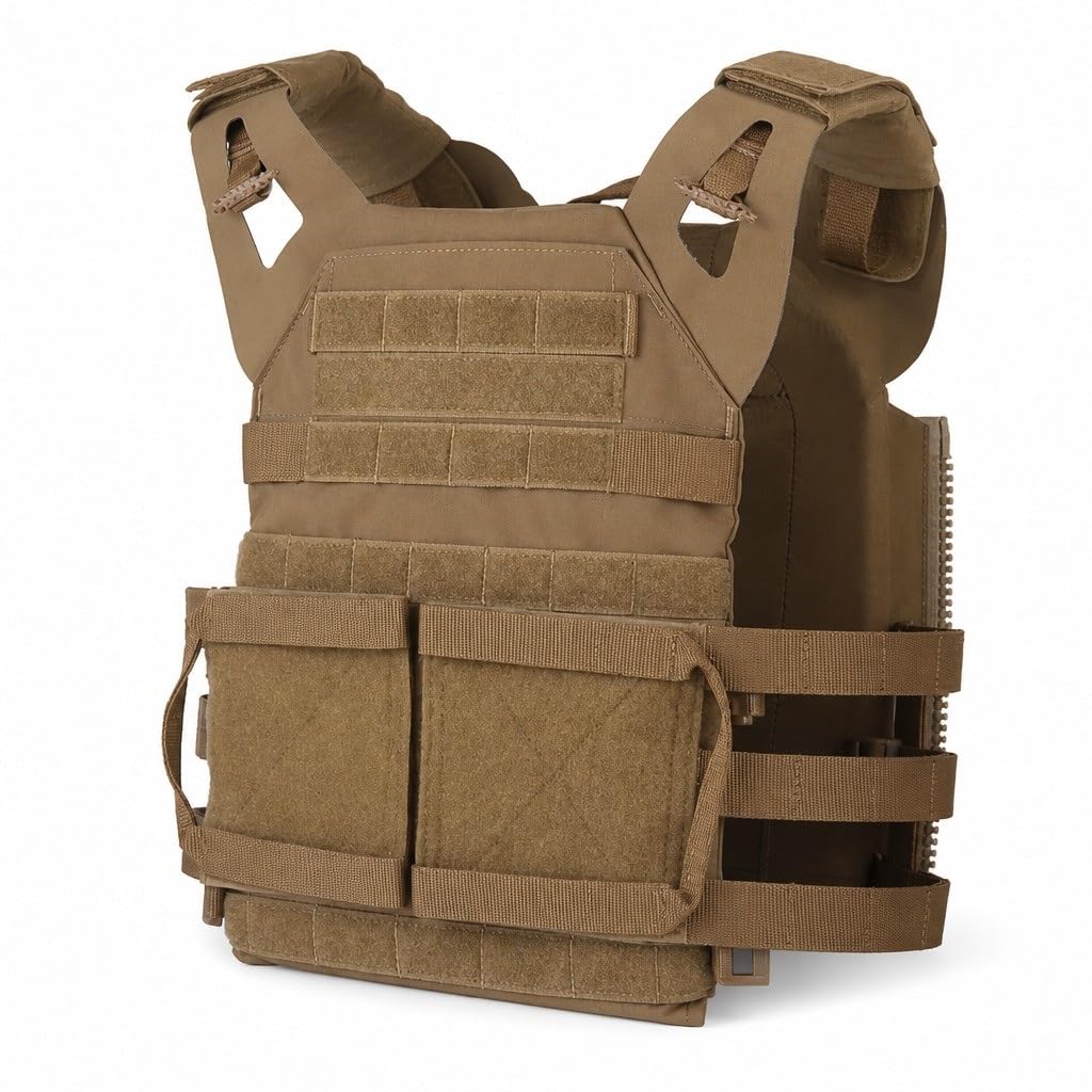 Kamizelka taktyczna unisex 2.0 z szybkim odpinaniem - lekka kompatybilna z Molle do aktywności na świeżym powietrzu, airsoftu i treningu