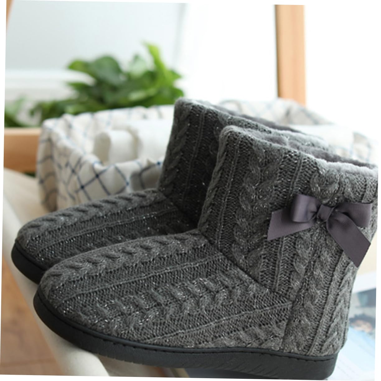 VALICLUD botas de nieve de mujer zapatillas esponjosas botas zapatillas de casa para mujer zapatillas termicas winter boots for women de invierno de fondo plano