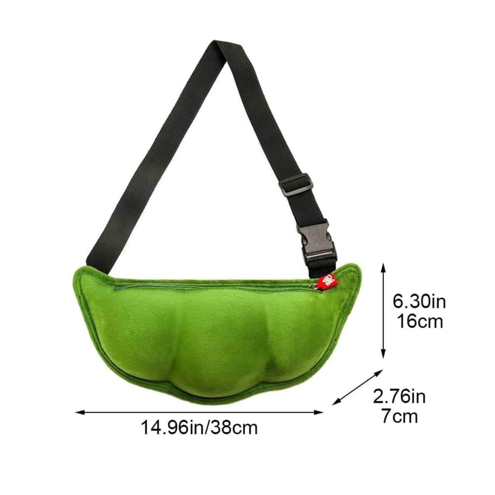 Amazon.co.jp: クロスボディバッグ 3D エンドウ豆の形 面白い