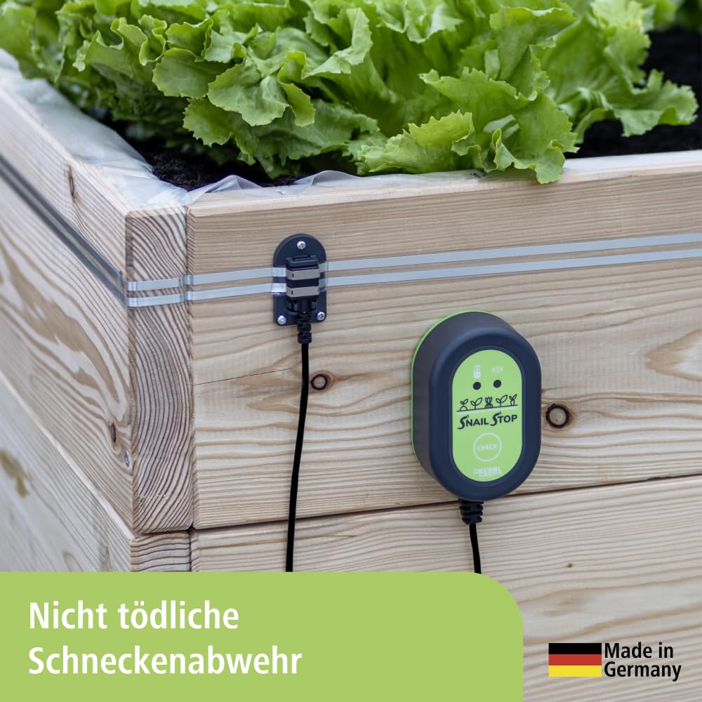 SnailStop Elektrischer Schneckenzaun, Schneckenabwehr, Schneckenvertreiber, Made in Germany