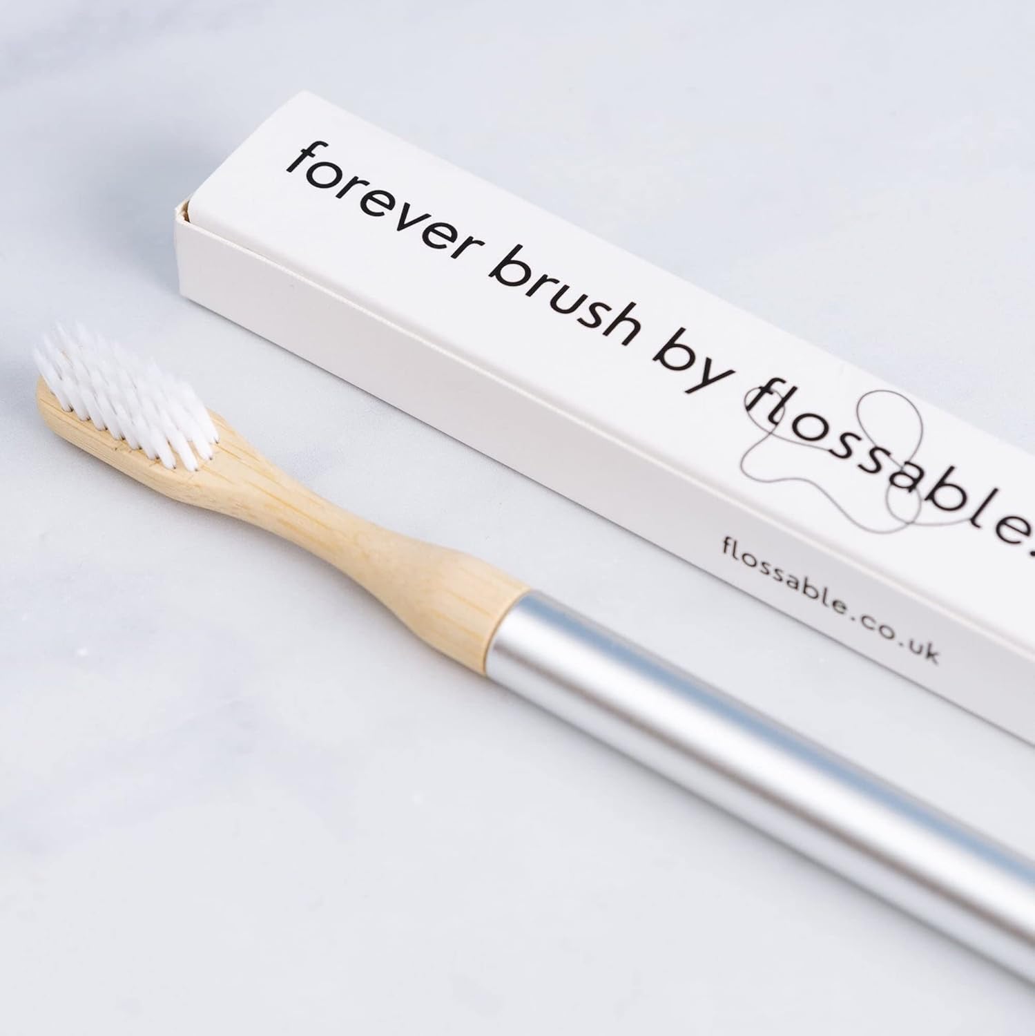 Aluminium Toothbrush with Replaceable Bamboo Head BigaMart