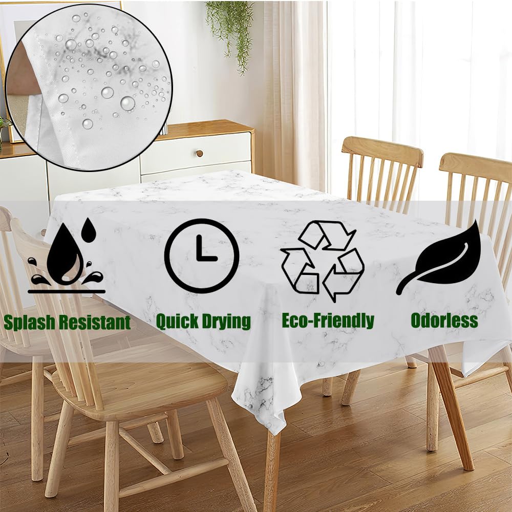 Mateju Tovaglia Rettangolare Lavabile, Tovaglia Antimacchia, Geometria Stampa Tovaglia, Durevole Tovaglie per Protezione Tavolo, per Casa, Ristorante, Partito (150x210cm,Plaid Cammello