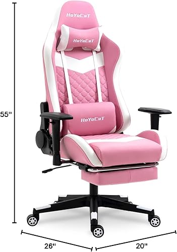 Miniatura 3 de HoYoCaT Silla de juegos silla ergonómica de videojuegos silla de computadora sillón reclinable de 180 silla E-Sports con reposabrazos ajustable en