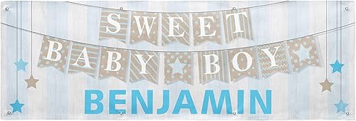 Miniatura 8 de Let's Make Memories Cartel de bienvenida personalizado para bebé, pancarta de dulce bebé, decoración personalizada para baby shower, decoración de