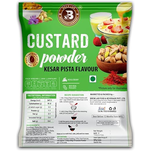 Kesar Pista Custard Powder 1 kg