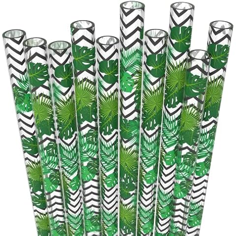 Fiesta First Reusable Drinking Straws with Cleaning Brush Cover