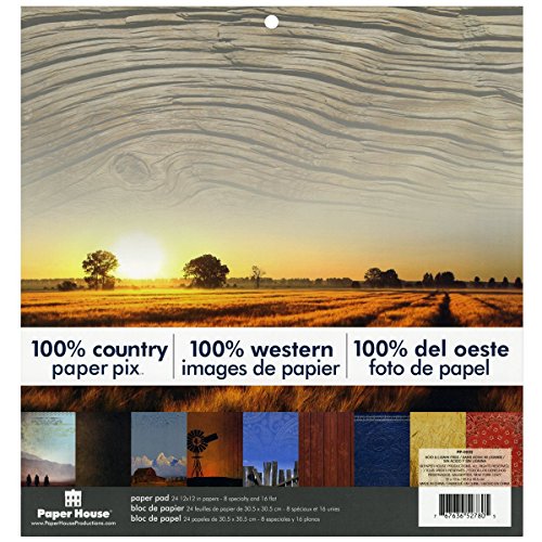 Paper House Productions PHP12-0032 100-Percent Country Double-Sided Paper Pad, 12